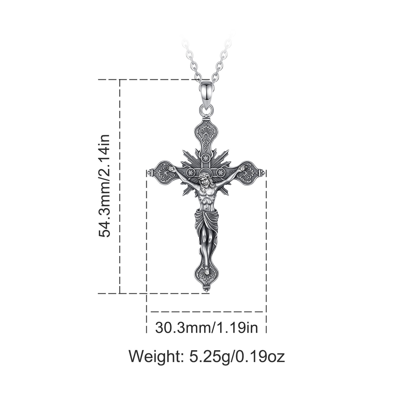 Eudora, новое ожерелье с крест – обзор и цена 925 Sterling Silver Chain Necklace Men