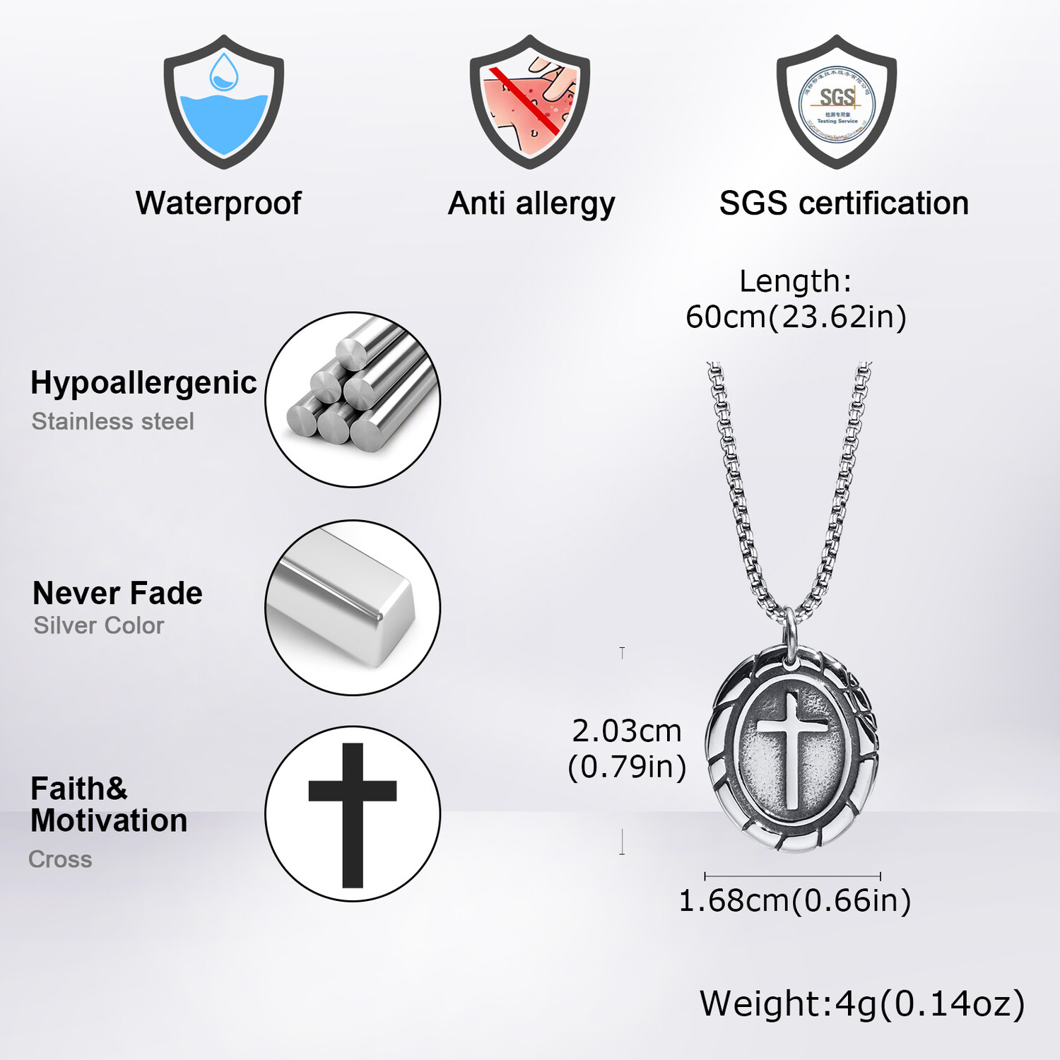 Хип-хоп панк-кулон с крестом д – обзор и цена Cuban Link Chain 12Mm