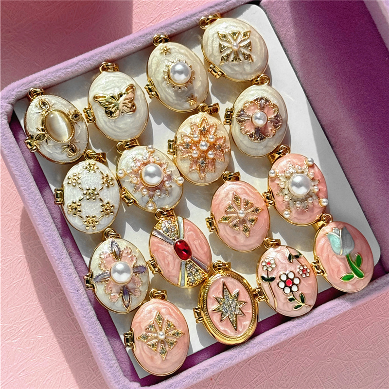 HangZhi эмаль романтический ро – обзор и цена Heart Locket Necklace Photo