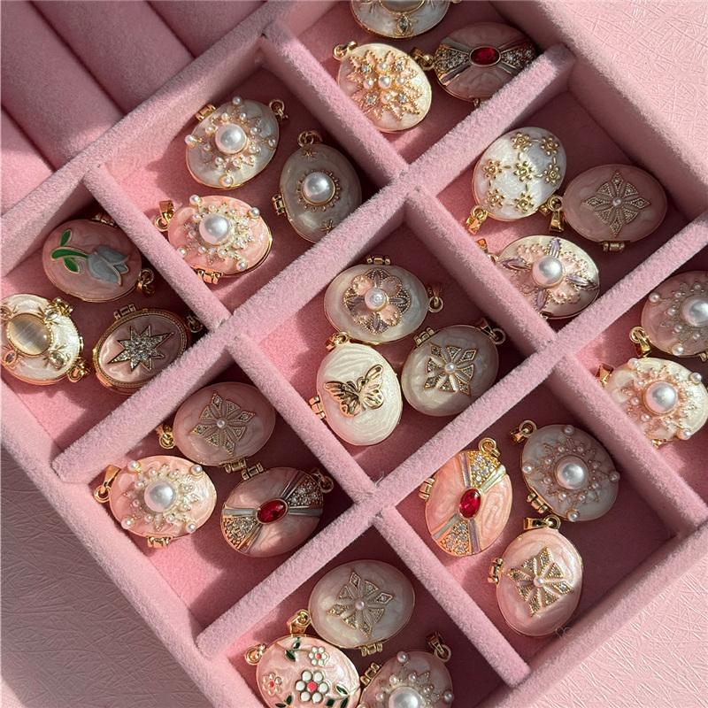 HangZhi эмаль романтический ро – обзор и цена Heart Locket Necklace Photo