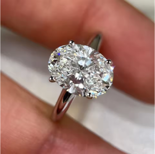Обручальные кольца с муассанит – обзор и цена Moissanite Engagement Ring 1 Carat