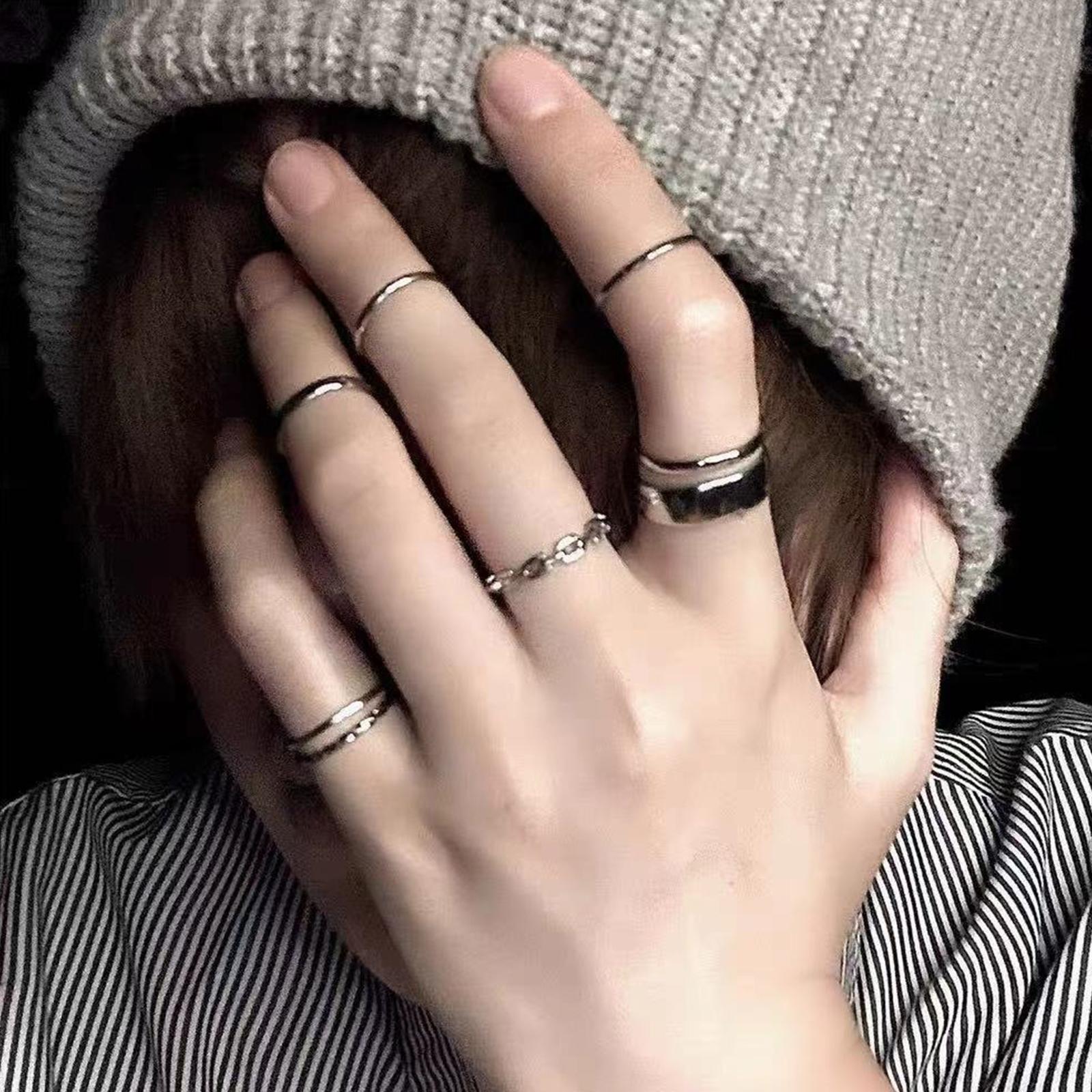 Женский набор колец в стиле хи – обзор и цена Vintage Punk Knuckle Rings Set
